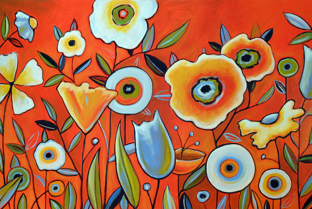 El arte es su máxima expresión Serie de Flores Grandes Formatos En