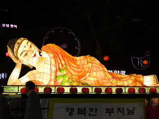 Sleeping Buddha lantern 