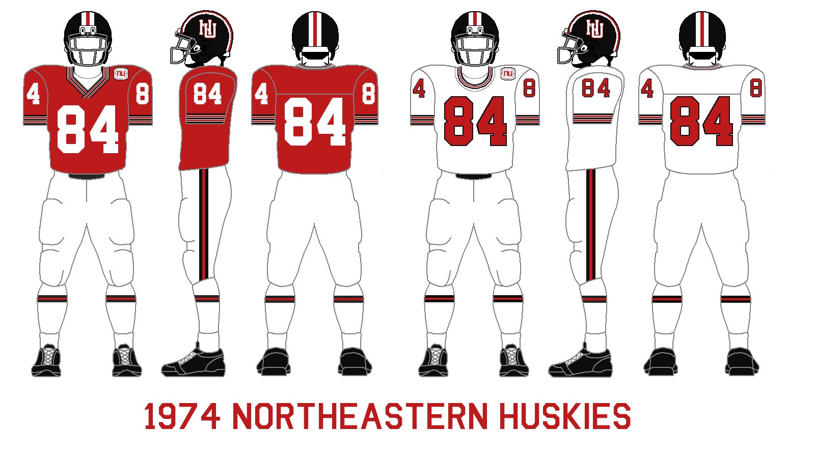 Gridiron Garb Northeastern Huskies (197375)
