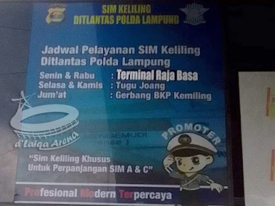 jadwal layanan SIM Keliling