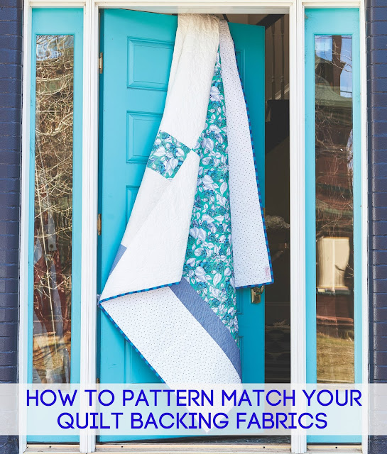 Tied with a Ribbon How to Pattern Match your Quilt Backing Fabrics