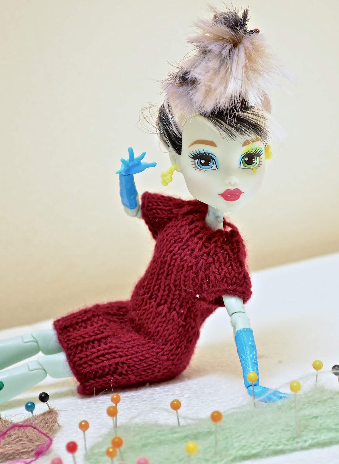 Knitting Novice Another Monster High Doll Clothes Pattern
