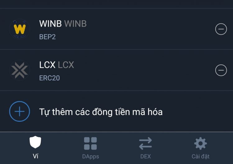 Sàn giao dịch Winstex tặng 3000 WIN token rút ngay về ví TrustWallet 4 trustwallet