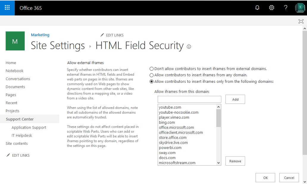 Configure HTML Field Security in SharePoint Online SharePoint Diary
