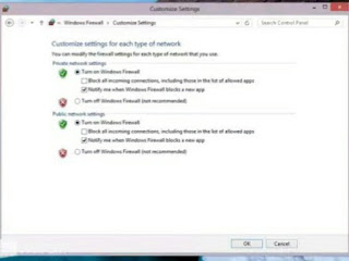 Menghidupkan dan Mematikan Windows Firewall 