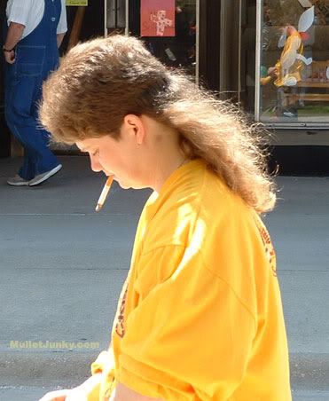 Woman with Mullet