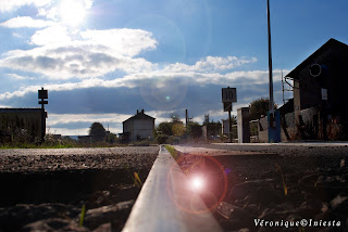 La voie ferrée, la gare