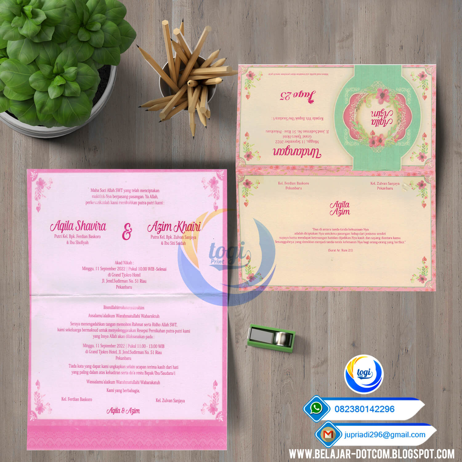 Download Blangko Undangan Pernikahan Jago 25 Format