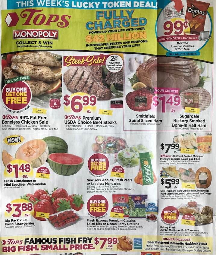 tops markets ad scan and coupon matchups 3 18 thru 3 24 deals and tops supermarket flyer
