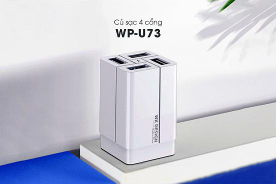 Củ sạc 4 cổng USB Remax WK WP-U73