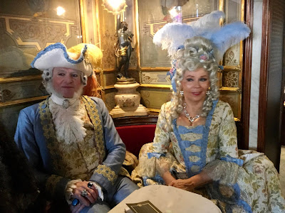Carnival Revelers at Caffè Florian - Photo: Cat Bauer Venice Blog Carnival Revelers at Caffè Florian - Photo: Cat Bauer Venice Blog