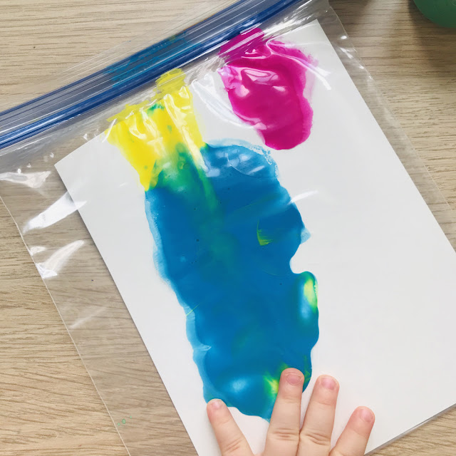 Linzer Lane No Mess Finger Painting