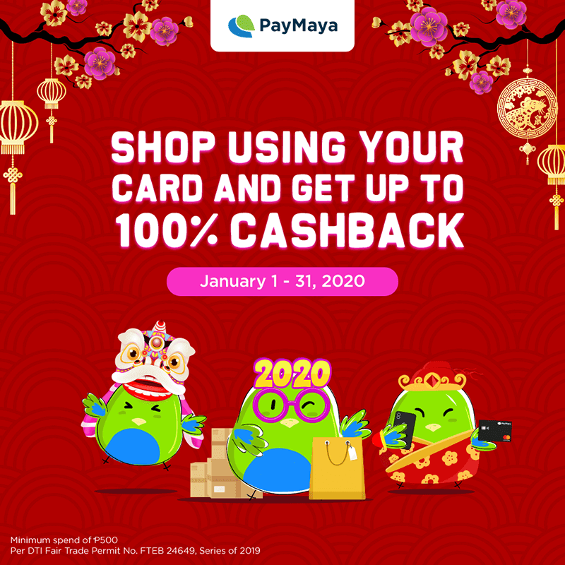 Use PayMaya for online shopping to get cashback
