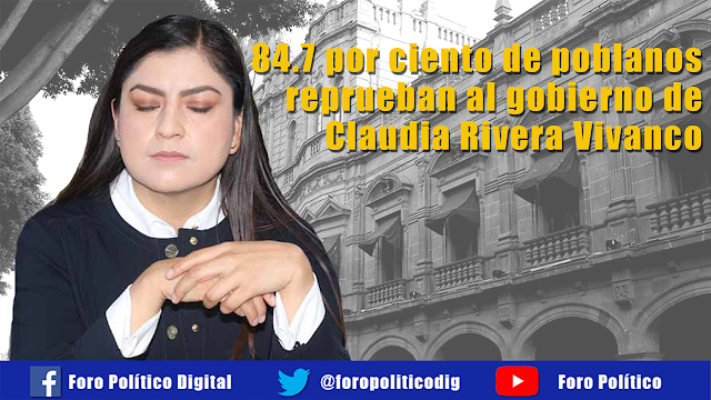 Gobierno de Claudia Rivera está entre los peores de todo el país