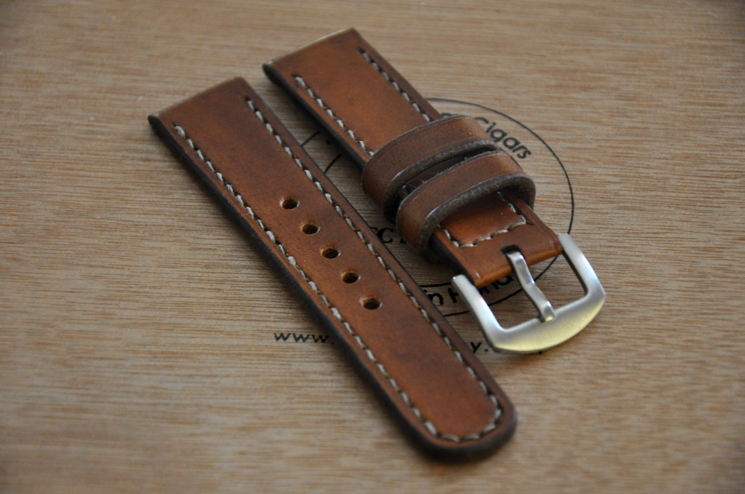 CentaurStraps - Handmade leather watch straps: Light brown 20mm leather watch strap