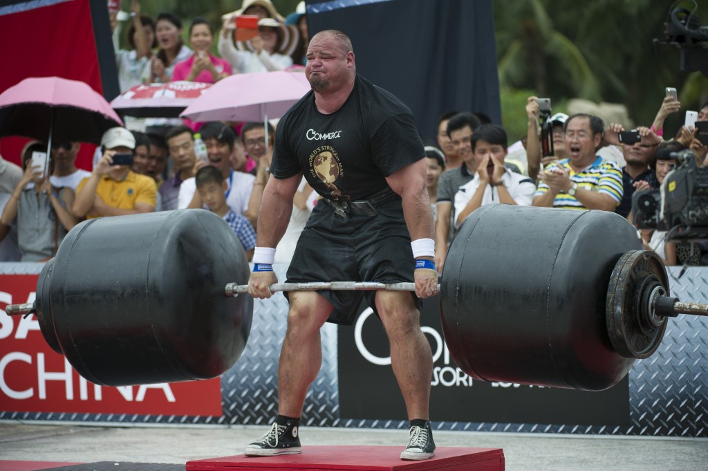 the other paper World's Strongest Man Brian Shaw deadlifts 975 pounds