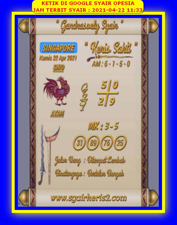 PREDIKSI SGP YOHII