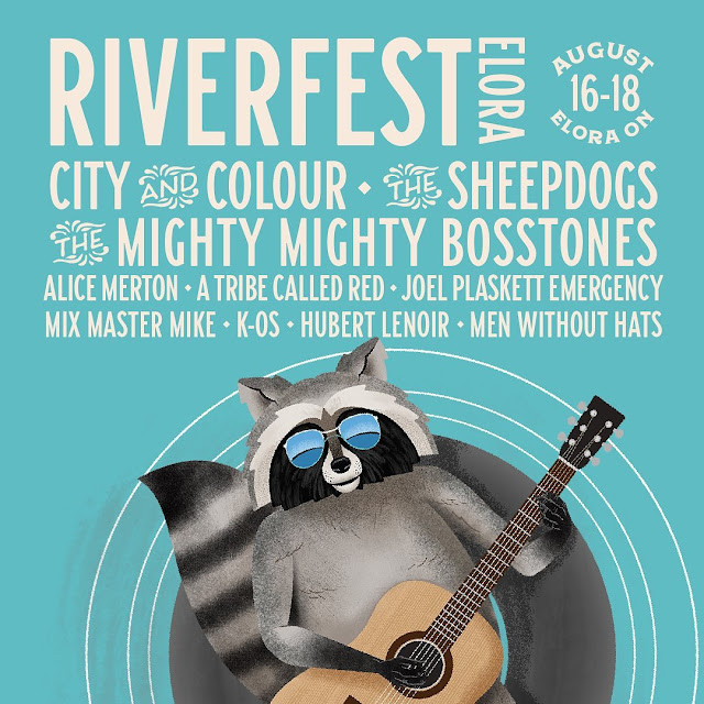 Updated headliner line-up poster for Riverfest Elora on August 16, 17 and 18, 2019 One In Ten Words oneintenwords.com toronto indie alternative live music blog concert photography pictures photos nikon d750 camera yyz photographer summer music festival guelph elora ontario
