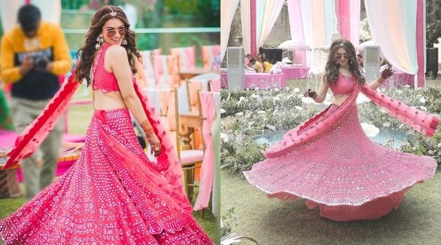 Hansika Motwani Slays Another Gorgeous Ethnic Outfit At Her Brother's Pre-Wedding Ceremony.