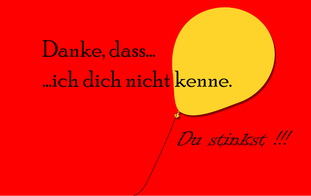 Beleidigungs Spruch lustig - Danke das ich dich nicht kenne