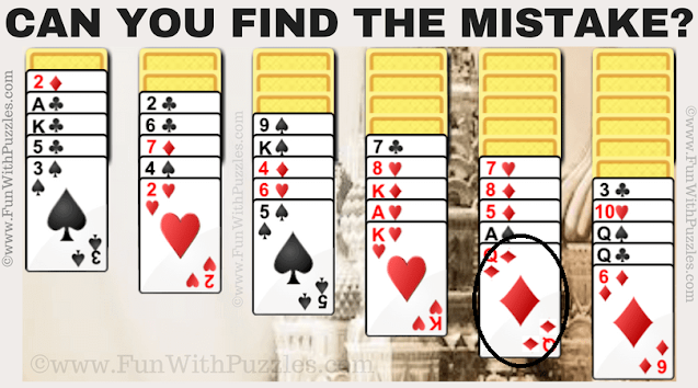 Answer of Spot the Mistake Picture Puzzle