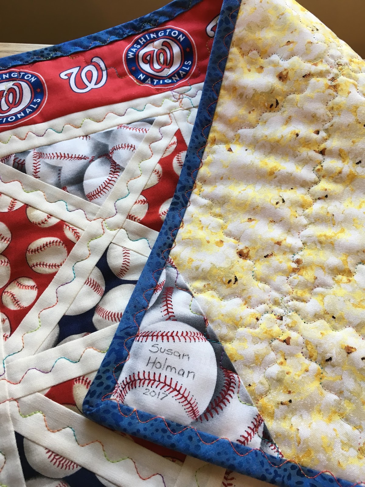 Susan's Quilt Creations Baseball Baby Quilt