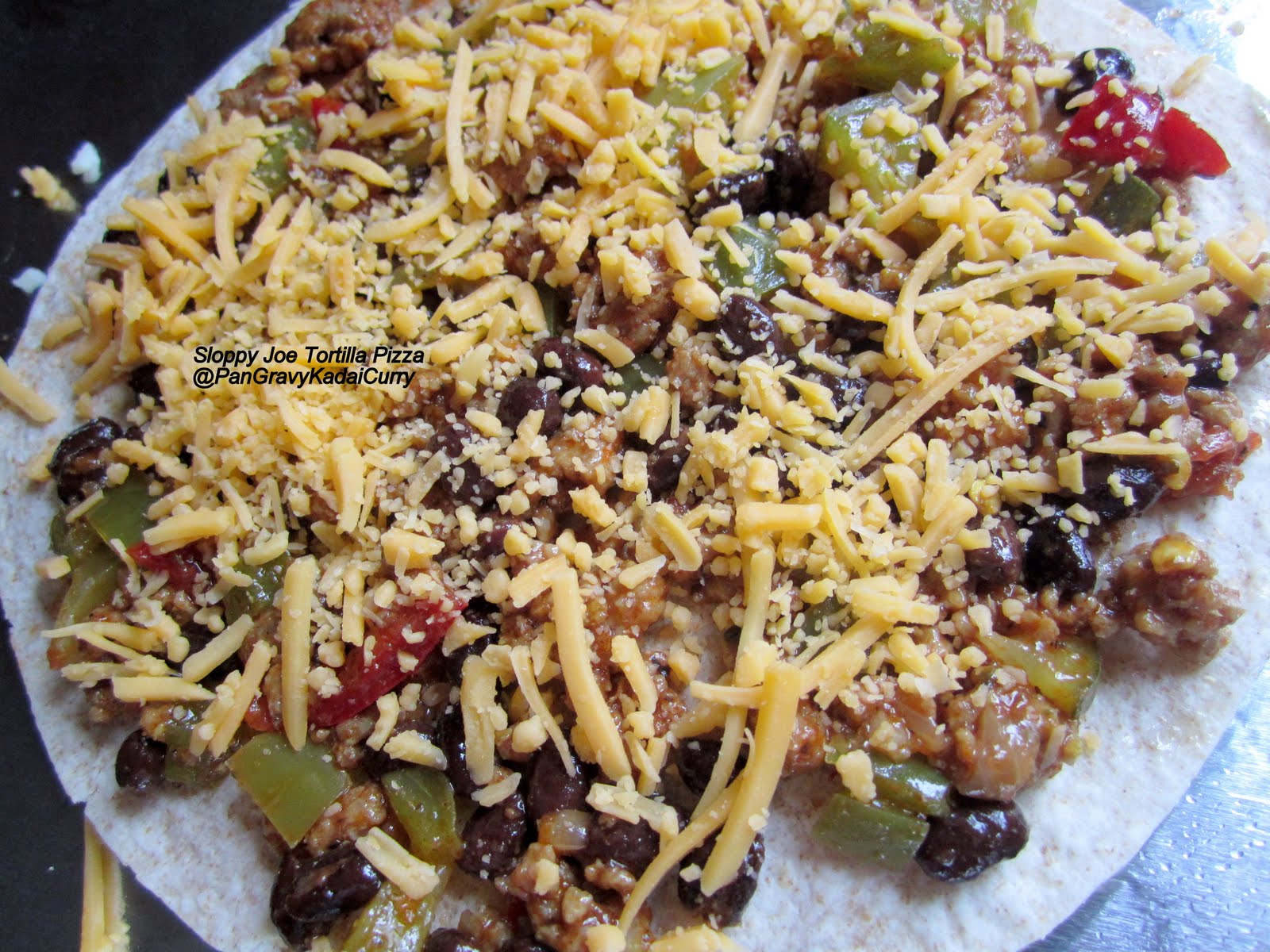 Pan Gravy Kadai Curry Sloppy Joe Tortilla Pizza