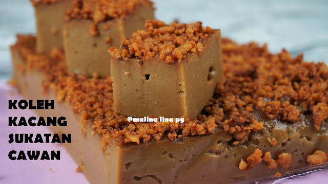 kuih koleh kacang mudah dan sedap, koleh kacang sukatan cawan, resepi koleh kacang malina lina pg, koleh kacang tahi minyak lina pg, kuih tradisional, kuih warisan, koleh taik minyak,