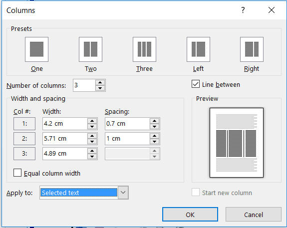 column setting in microsoft word - rean computer 101 column setting in microsoft word - rean computer 101