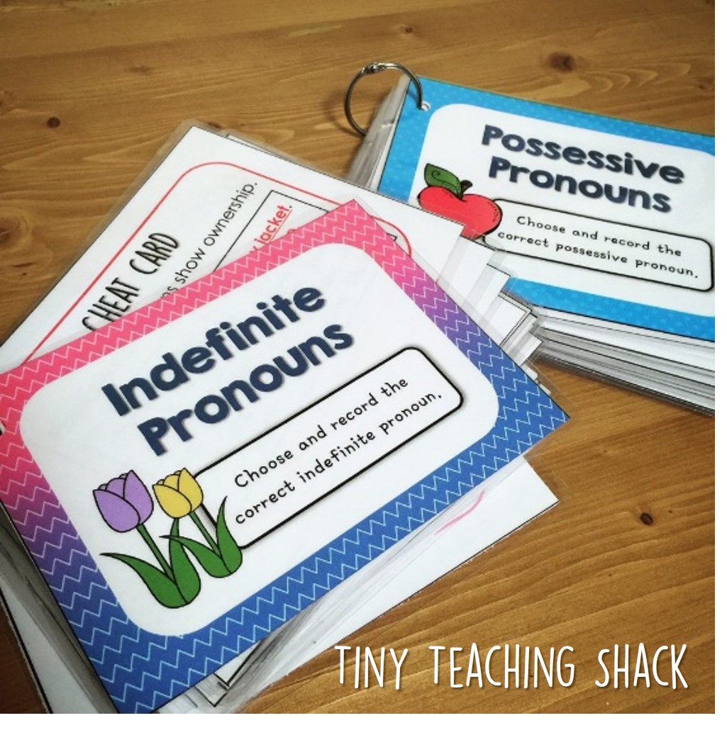 Tiny Teaching Shack: Pronouns (personal, possessive, indefinite)