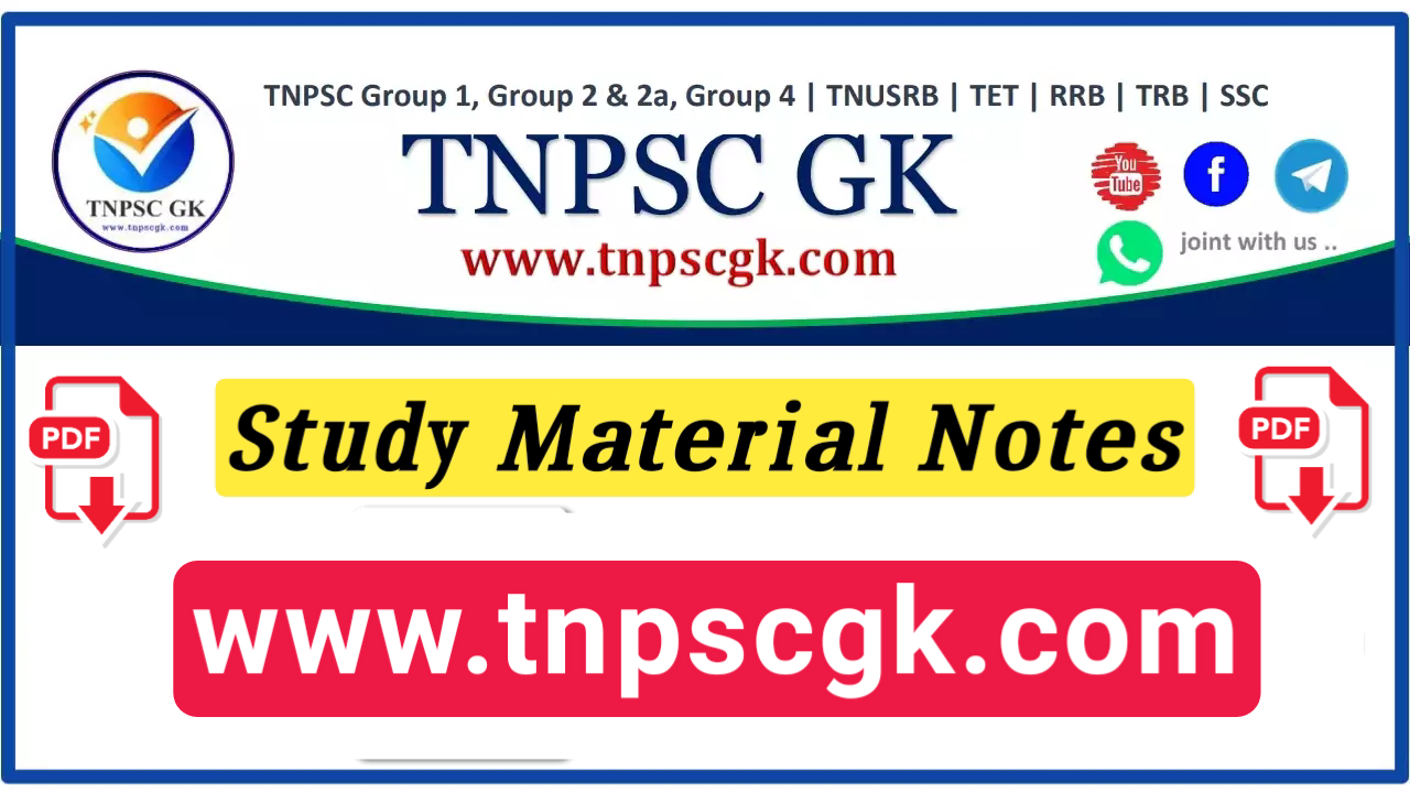 TNPSC Group 2, Group 4 - Notes PDF Download