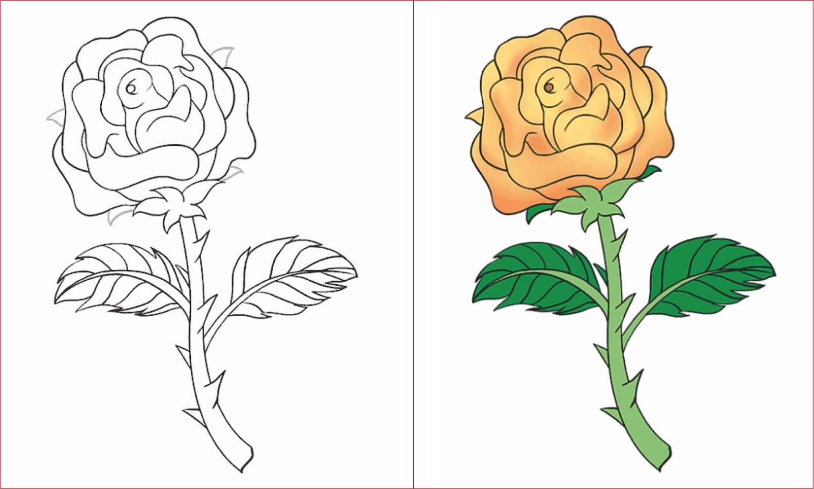 30+ Gambar Sketsa Bunga Mudah | Bunga Matahari, Mawar, Tulip, Sakura ...