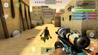 اللّعبة القتالية Counter Attack Team 3D Shooter مهكرة للأندرويد