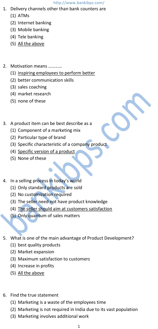 sbi-clerk-exam-marketing-aptitude-questions