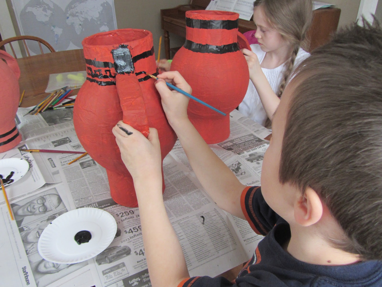 The Unlikely Homeschool Greece Unit How to Make a Grecian Urn