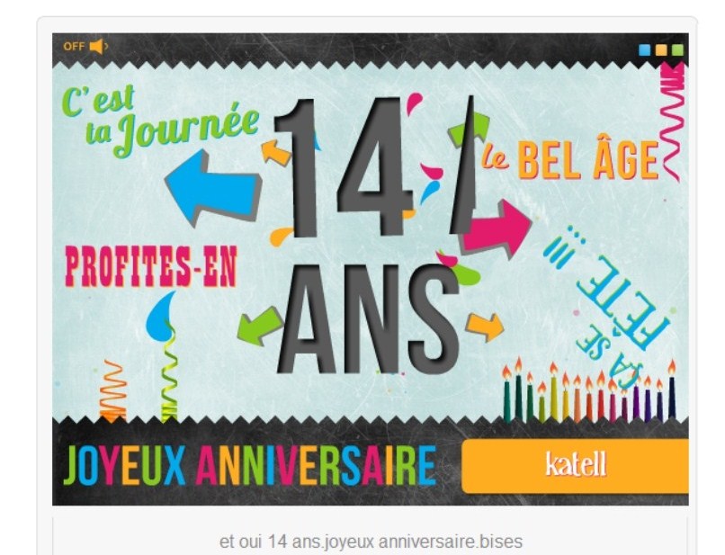 Texte Anniversaire Ado 14 Ans