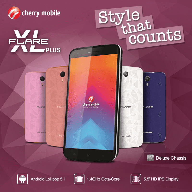 Cherry Mobile Flare XL Plus Goes Official, Octa Core With Deluxe Style For 3999 Pesos!