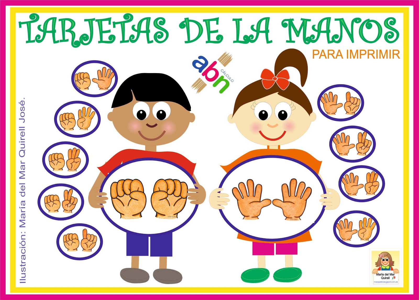 Aprendamos matemáticas jugando!! Pongamos números con los dedos