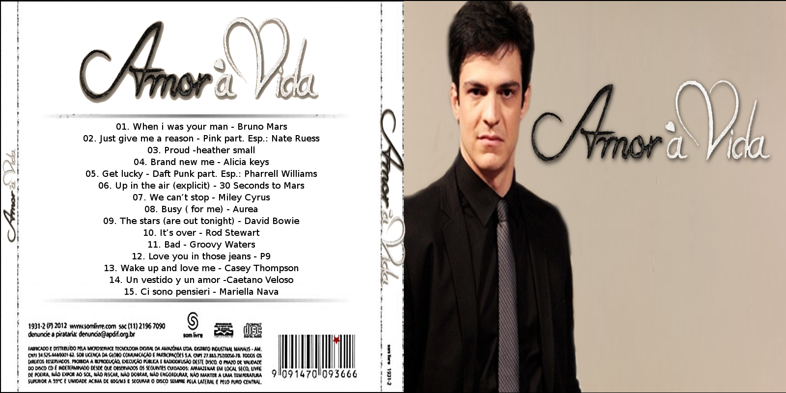 CD Trilha Sonora Novela Amor à