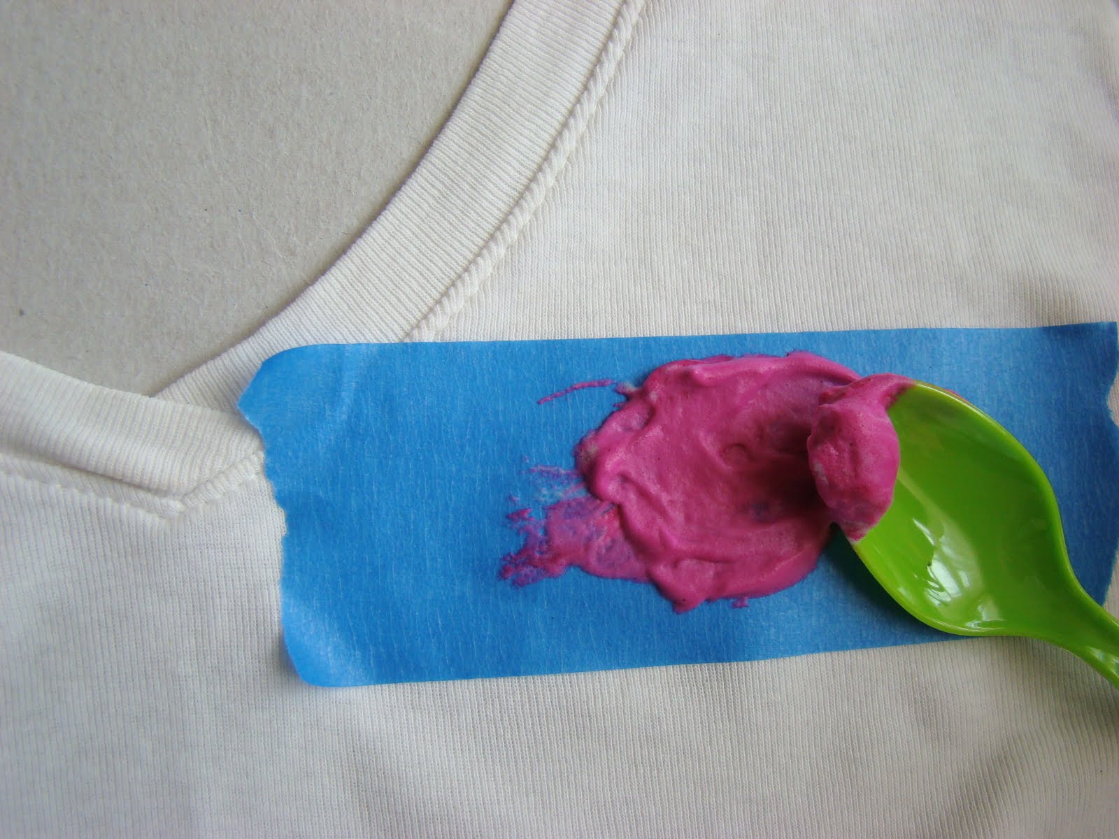 Bubblegum and Duct Tape Stencil On Fabric Freedom