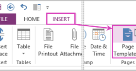 using templates in onenote 2016