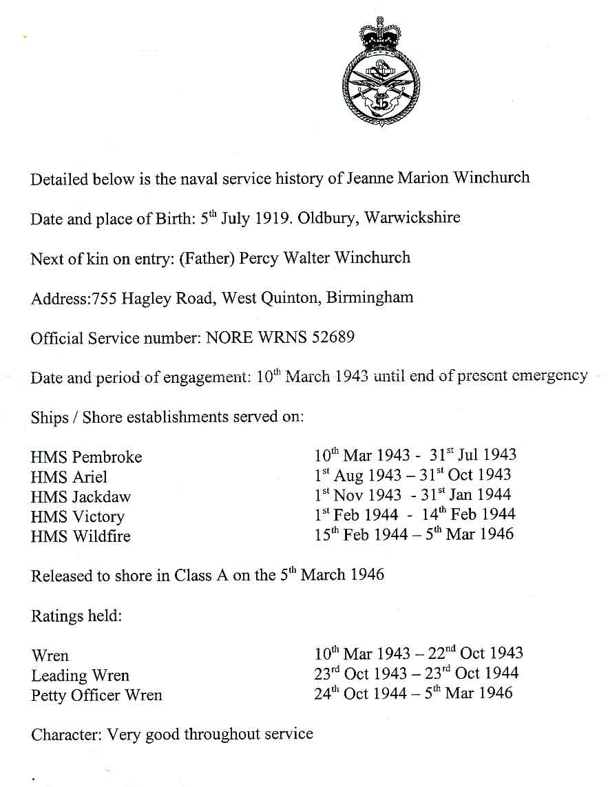 Jeanne Marion Winchurch 19191949