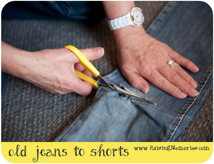 How to Turn Your Old Holey Jeans into Shorts