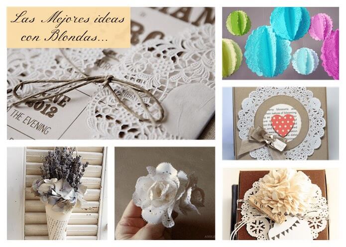 Las mejores ideas para decorar con blondas de papel