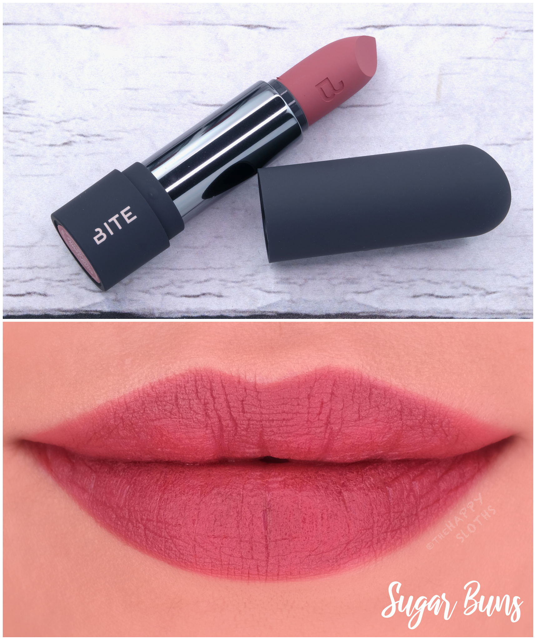 Bite Beauty | Power Move Soft Matte Lipstick in "Sugar Buns": Review and Swatches
