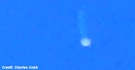Pilot Photographs Mysterious Daytime UFO in  Sky Over NC Mountains - June 2020