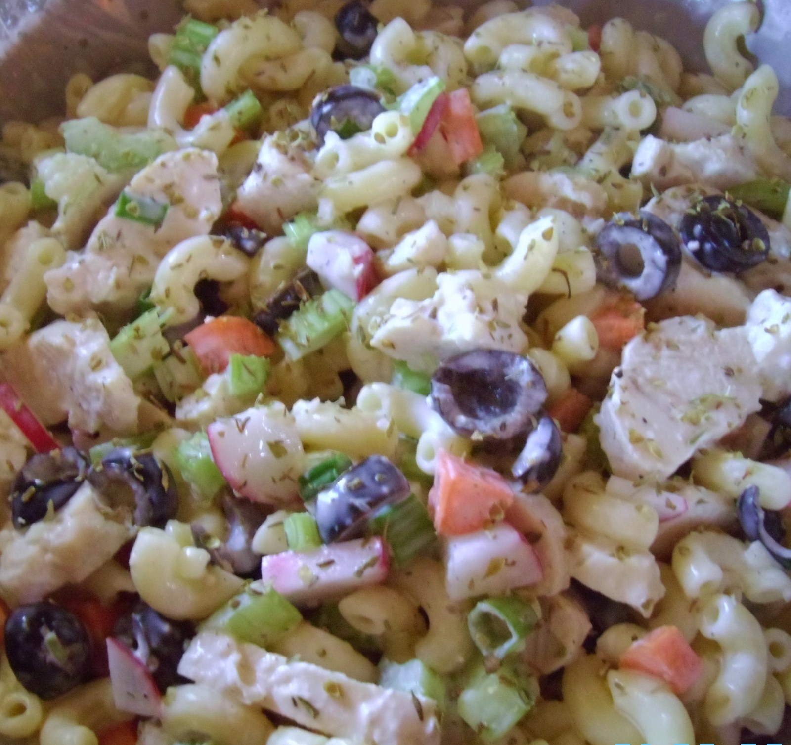 Food Budgetry Elbows on the Table Pasta Salad
