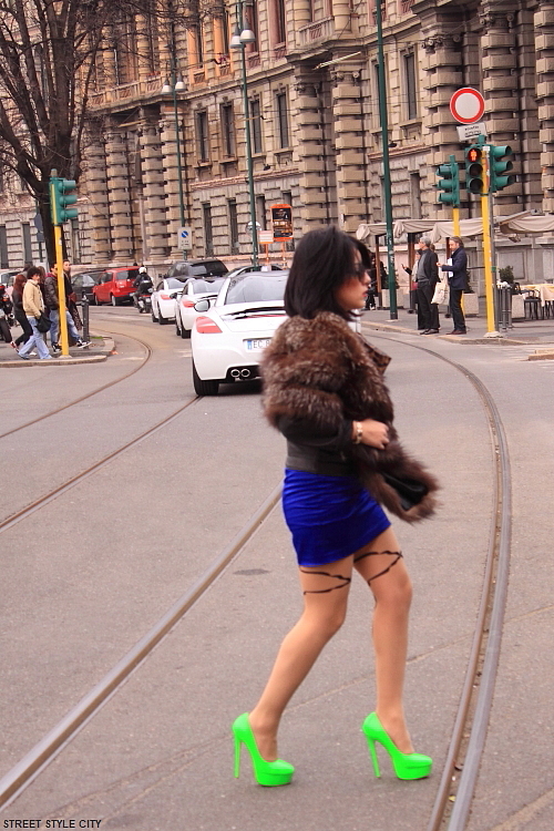 high heels street style