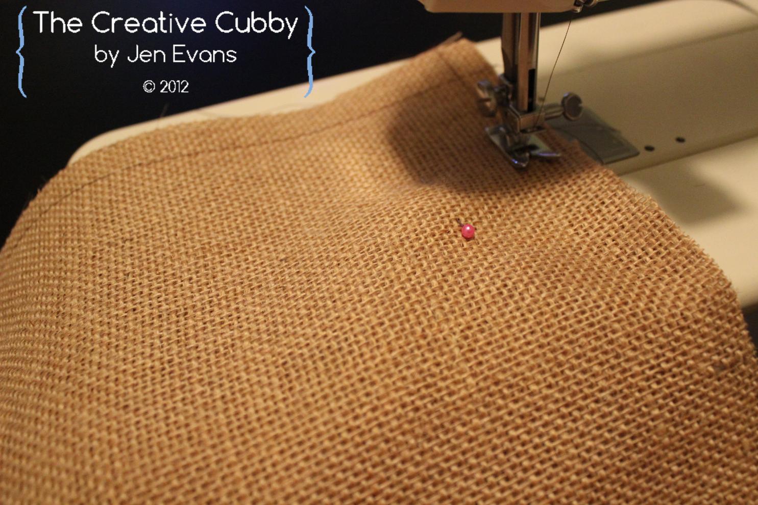 The Creative Cubby Monogram Burlap Placemats