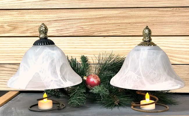 Easy DIY Repurposed Light Fixture Christmas Trees. Homeroad.net